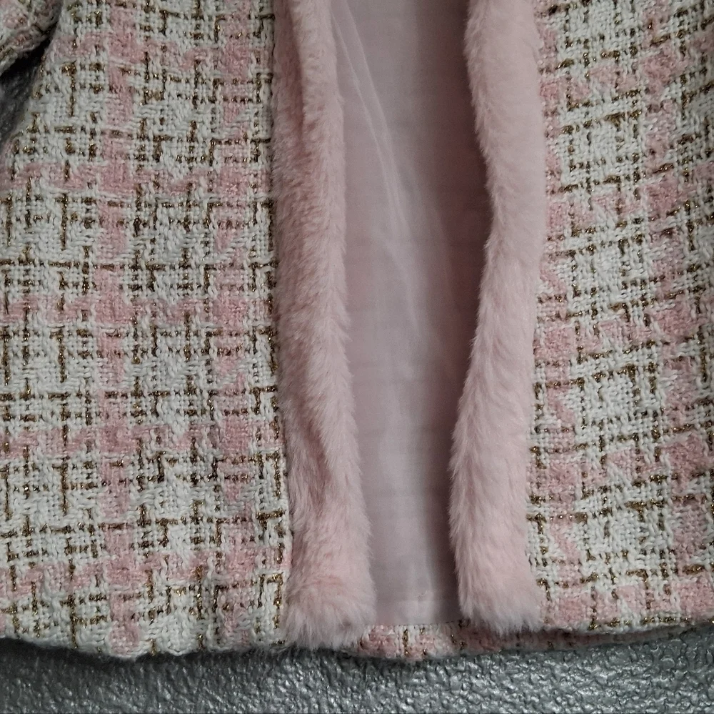 Rare Find Infant's Blueberi Boulevard Open Tweed Coat    Size 6-9mo